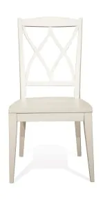 Riverside Furniture 59347 Myra - Back Side Chair (Set of 2) - Paperwhite