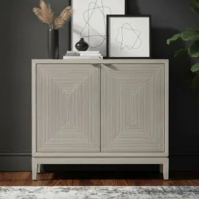 Liberty Furniture 2146-AC2000 Liberty Furniture 2146-AC2000 Kinsley - 2 Door Accent Cabinet - Pearl Silver