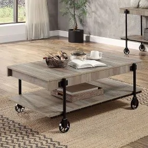 Furniture of America CM4217A-C Lobb - Coffee Table - Natural Tone