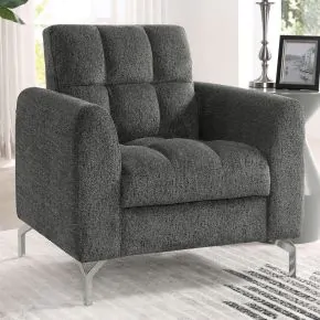 Furniture of America CM6259DG-CH Lupin - Chair - Dark Gray