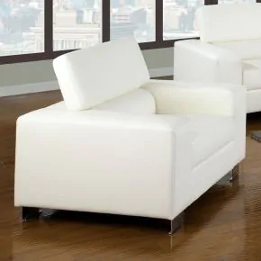 Furniture of America CM6336WH-CH Makri - Chair - White
