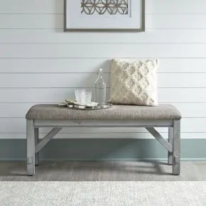 Liberty Furniture 131-C9001B Newport - Dining Bench - Smokey Gray / Carbon Gray
