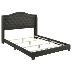 CoasterEssence 310072F Sonoma - Upholstered Full Wingback Bed - Gray