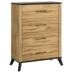 Coaster Fine Furniture 225005 Kaywood - 4-Drawer Bedroom Chest Of Drawers - Natural Pine