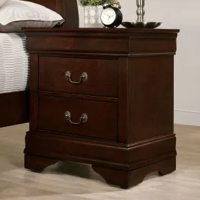 Furniture of America CM7966CH-N Louis Philippe - Nightstand - Cherry