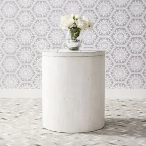 Liberty Furniture 406W-OT1021 Liberty Furniture 406W-OT1021 Modern Farmhouse - Drum End Table - White