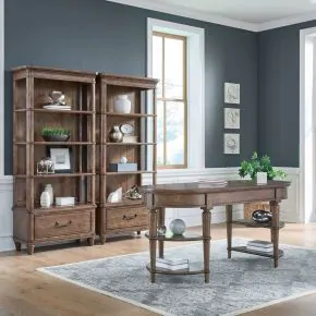 Liberty Furniture 336-HO-3DS Harrison Heights - 3 Piece Desk Set - Sienna