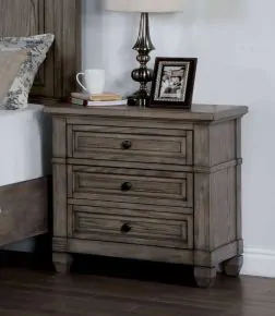 Furniture of America CM7461GY-N Durango - Nightstand With USB