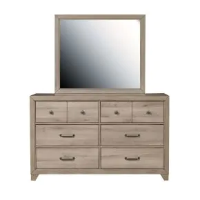 Samuel Lawrence Furniture S496-430 River Creek - Framed Dresser Mirror - River Birch Brown