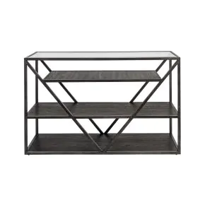 Liberty Furniture 37-OT1030 Liberty Furniture 37-OT1030 Arista - Sofa Table - Cobblestone Brown / Gray Dusty