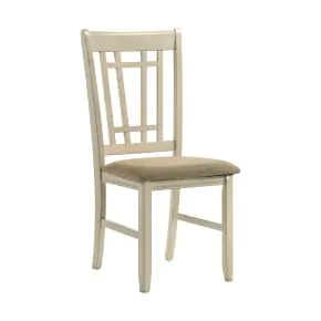 Intercon MI-CH-850C-RFO-RTA Mission Casuals - Lattice Chair - Rustic White / French Oak