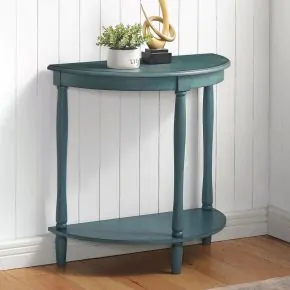 Furniture of America CM-AC362GR Menton - Side Table - Antique Teal