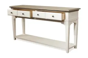 Riverside Furniture 59514 Riverside Furniture 59514 Myra - Sofa Table - Natural / Paperwhite