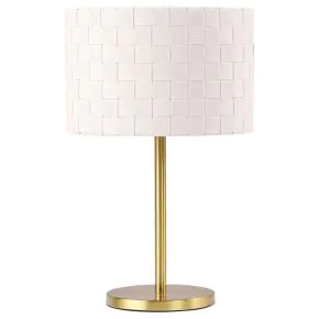 Coaster Fine Furniture 920304 Ramiro - Drum Shade Metal Bedside Table Lamp - Gold