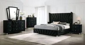 Furniture of America CM7164BK-Q-BED Carissa - Queen Bed - Black