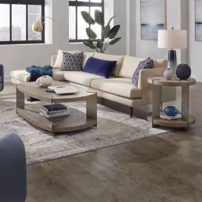 Liberty Furniture 754-OT-O3PCS Harlow - Opt 3 Piece Set (1 Cocktail 2 End Tables) - Sandstone & Satin Nickel