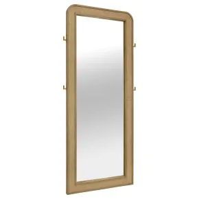 Coaster Fine Furniture 224309 Arini - Cane Weave Full Length Standing Floor Mirror - Sand Wash
