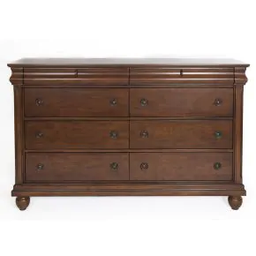 Liberty Furniture 589-BR31 Liberty Furniture 589-BR31 Rustic Traditions - 8 Drawer Dresser - Rustic Cherry