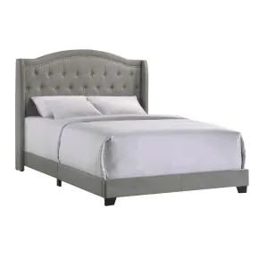 Intercon UB-BR-RHYQEN-SMK-C Intercon UB-BR-RHYQEN-SMK-C Rhyan - Upholstered Queen Bed - Smoke Finish