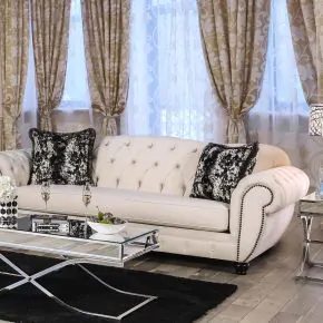 Furniture of America SM2292-SF Gilda - Sofa - Beige / Black
