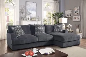 Furniture of America CM6587-SECT-L-R Kaylee - L-Shaped Sectional Right Side - Gray Dark