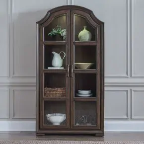 Liberty Furniture 765-CH4484 Provence Park - Bunching Display Cabinet - Chateau Brown