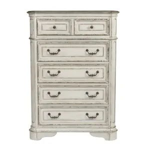 Liberty Furniture 244-BR41 Magnolia Manor - 5 Drawer Chest - Antique White
