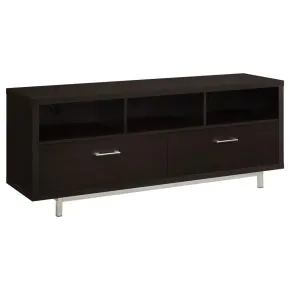 CoasterEssence 701973 Casey - 2-Drawer Engineered Wood TV Stand - Cappuccino