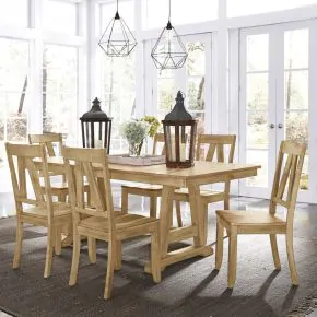 Liberty Furniture 62N-CD-7TRS Liberty Furniture 62N-CD-7TRS Lindsey Farm - 7 Piece Trestle Table Set - Natural