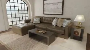 Jackson Furniture Industries 3215/36/31/37/12-09 Siena - 4 Piece Modular Sectional With Cuddler Seat Cushions And Included Accent Pillows - Chocolate