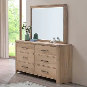 New Classic 00-B2123-DM New Classic 00-B2123-DM Anika - Dresser & Mirror - Brown / Natural