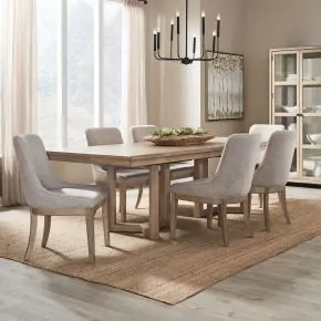 Liberty Furniture 780-DR-O72PS Liberty Furniture 780-DR-O72PS Proximity Place - 7 Piece Double Pedestal Table Set - Barley Buff