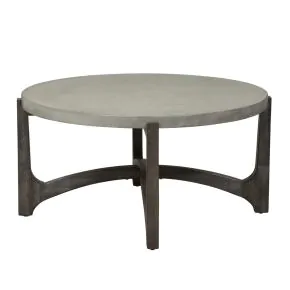 Liberty Furniture 292-OT1011 Cascade - Round Cocktail Table - Wirebrush Rustic Brown