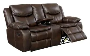 Furniture of America CM6981BR-LV Pollux - Loveseat - Brown