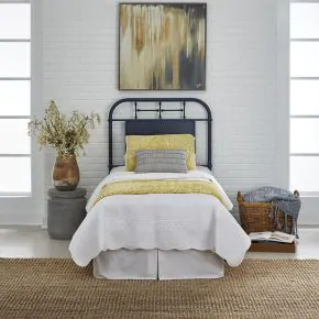 Liberty Furniture 179-BR17H-N Liberty Furniture 179-BR17H-N Vintage Series - Full Metal Headboard - Navy