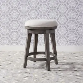 Liberty Furniture 406-OT9003 Modern Farmhouse - Console Swivel Stool - Dusty Charcoal