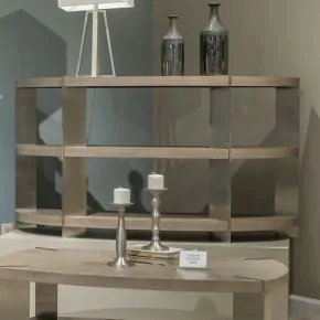 Liberty Furniture 754-OT1030 Harlow - Sofa Table - Sandstone & Satin Nickel