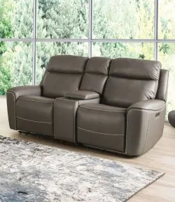 Furniture of America CM9922GY-LV-PM-PK Artemia - Power Loveseat - Gray
