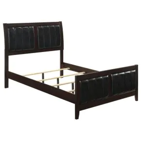 CoasterEveryday 202091KE Carlton - Wood Eastern King Panel Bed - Cappuccino