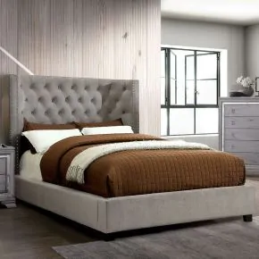 Furniture of America CM7779GY-Q-BED-VN Cayla - Queen Bed - Gray