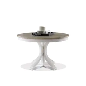 Riverside Furniture 37251-37252 Cora - Round Dining Table - Cloud / Fog