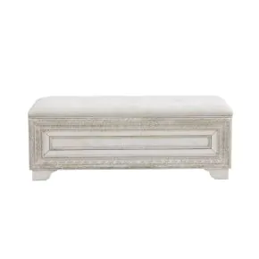 Pulaski Furniture P269132S Camila - Storage Bed Bench - Creamy White