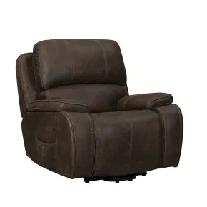 New Classic U093-PLR-BRN Brookings - Power Lift Recliner With Heat & Massage - Brown