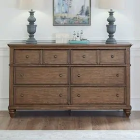Liberty Furniture 104-BR31 Liberty Furniture 104-BR31 Twin Lakes - 6 Drawer Dresser - Chestnut