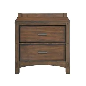 Samuel Lawrence Furniture S917-050 Seneca - 2-Drawer Nightstand with USB port - Brown