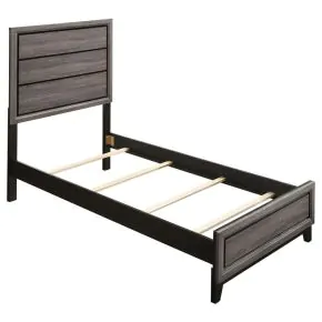 CoasterEveryday 212421T Watson - Wood Twin Panel Bed - Gray Oak