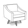 England Furniture 3350-69 Henley Swivel Chair
