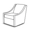 England Furniture 3700-71 Taylor Swivel Glider
