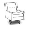 England Furniture 4610-69 Ezra Swivel Chair