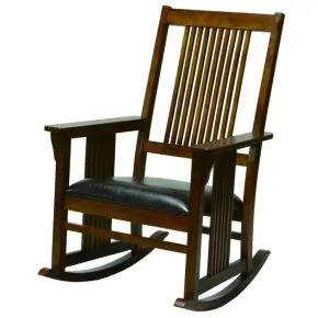 Tennessee Enterprises 5905VTB Mission Rocker w/ Vinyl Seat